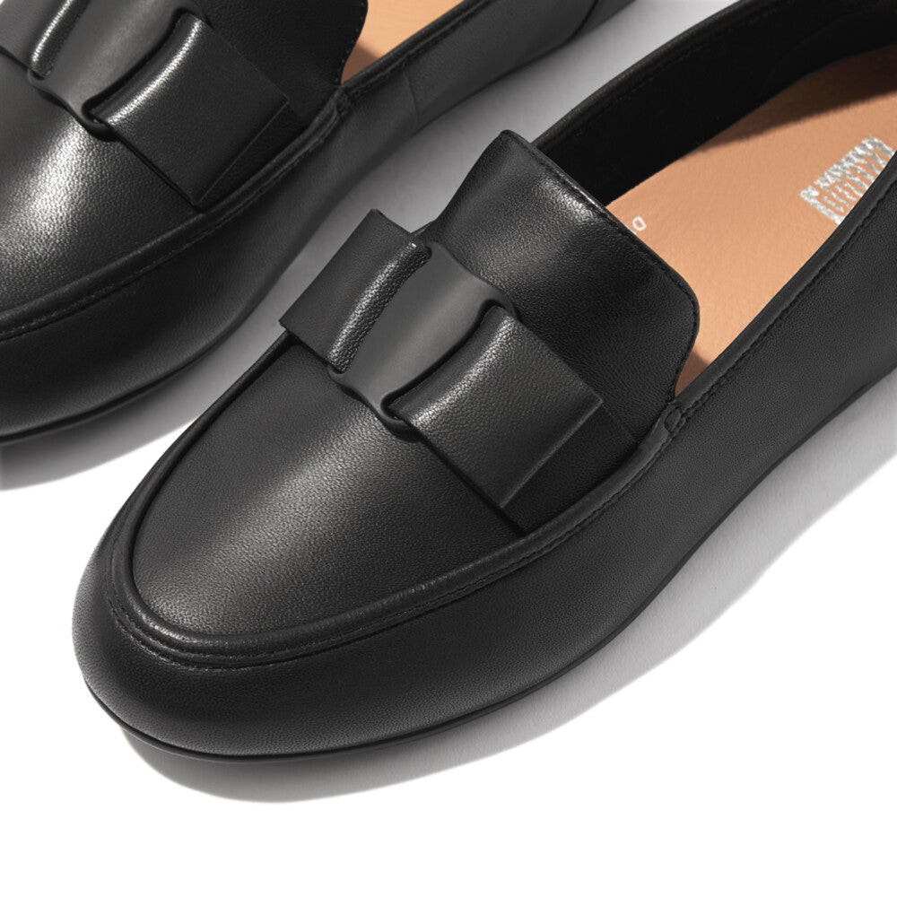 fitflop black loafers