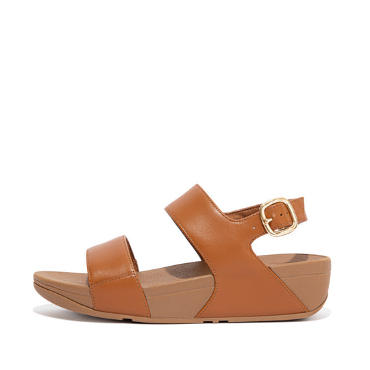 FitFlop Lulu Leather Back-Strap Sandals Light Tan