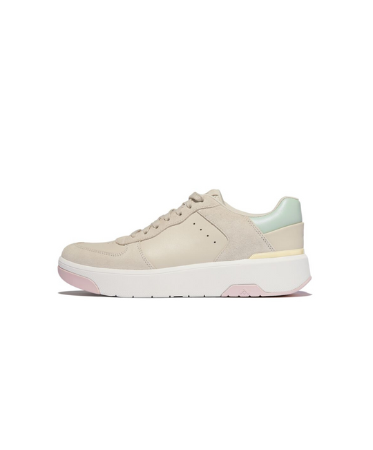 FitFlop Rally Evo Leather Sneaker Beige Multi