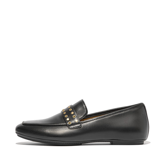 Fitflop Delicato Stud/Eyelet Soft Leather Loafer