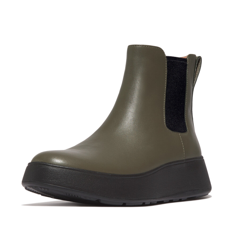 FitFlop フィットフロップ ☆ F-MODE Flatform Chelsea Boots Fitflop F-Mode Flatform Chelsea Boots Deep Olive – FitFlop