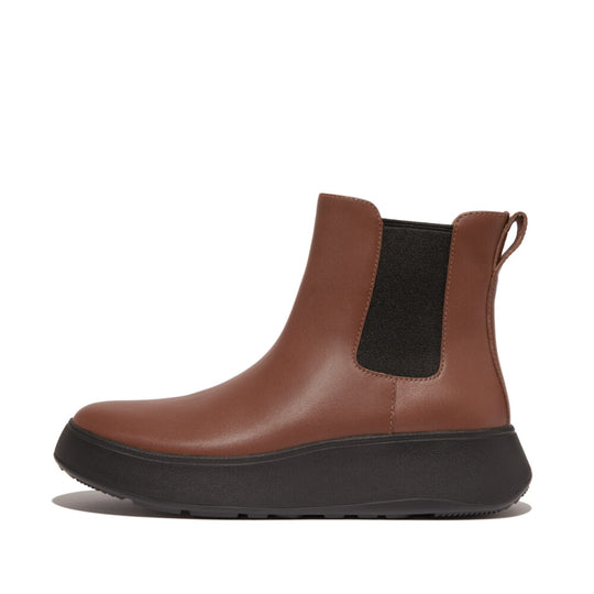 Fitflop F-Mode Flatform Chelsea Boots Rich Brown