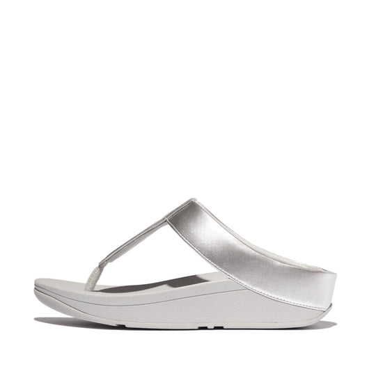 Fitflop Fino Glitterdust Metallic Toe Post Silver