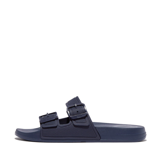 FitFlop iQushion Two Bar Buckle Slide Midnight Navy