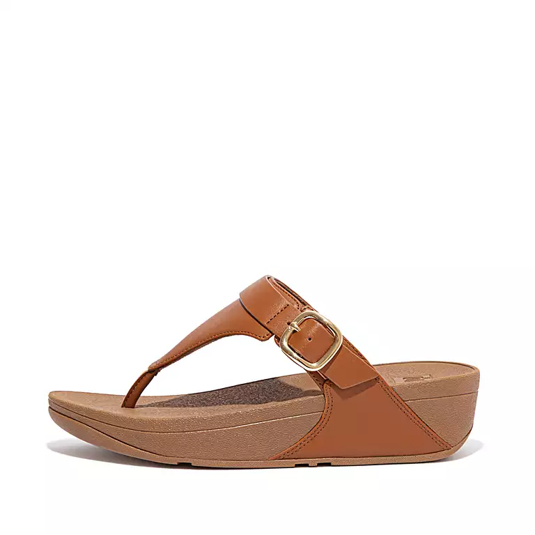 Ladies leather toe post 2025 sandals