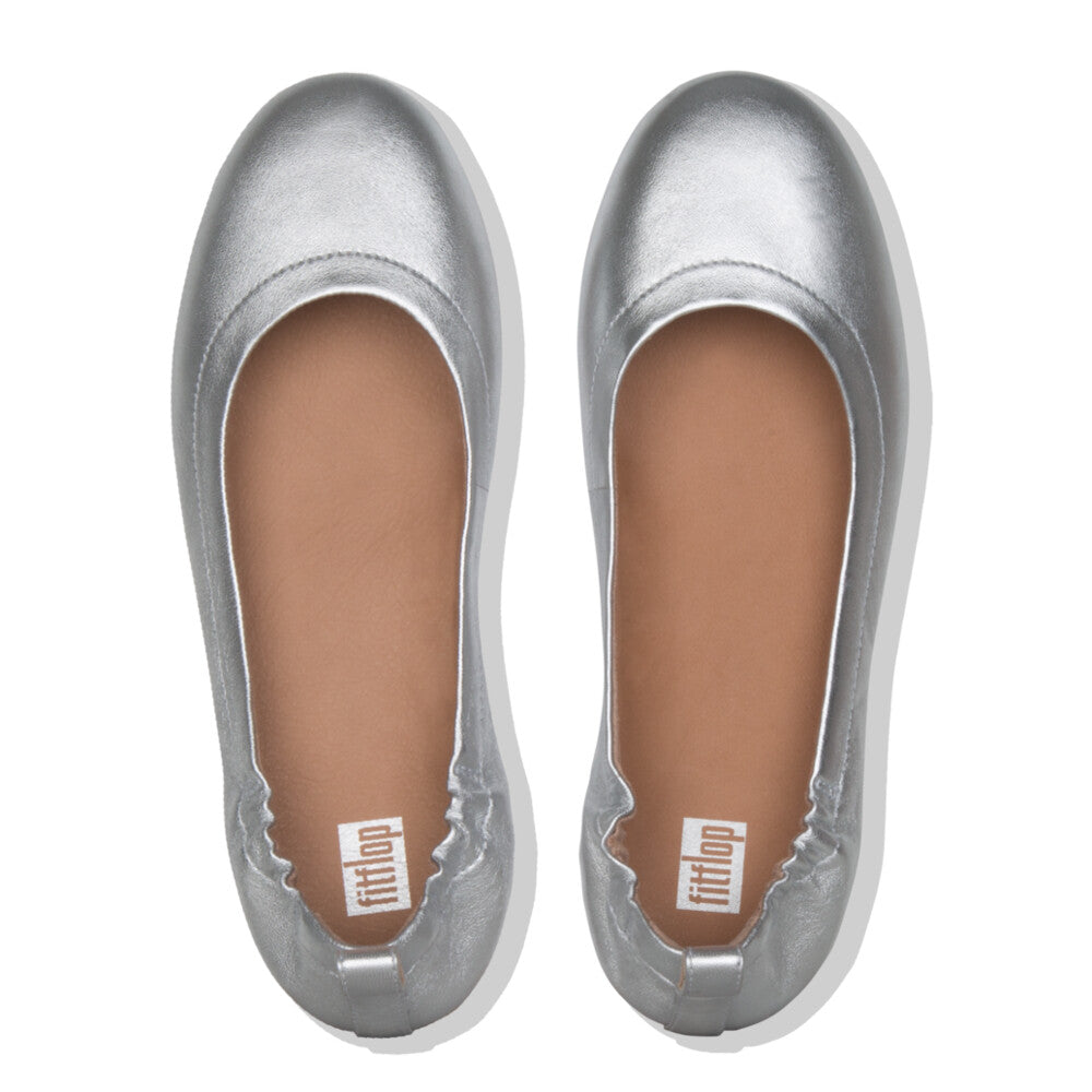 Silver ballet flats australia on sale