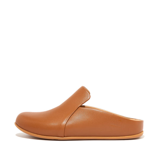 FitFlop Chrissie II Haus Leather Slippers Tan