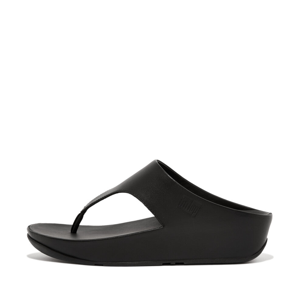 FitFlop Shuv Leather Toe Post Sandals Black – FitFlop Australia