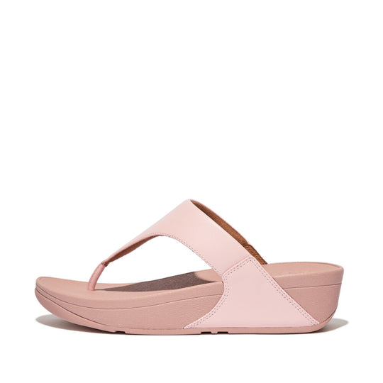 FitFlop Lulu Leather Toe Post Sandals Pink